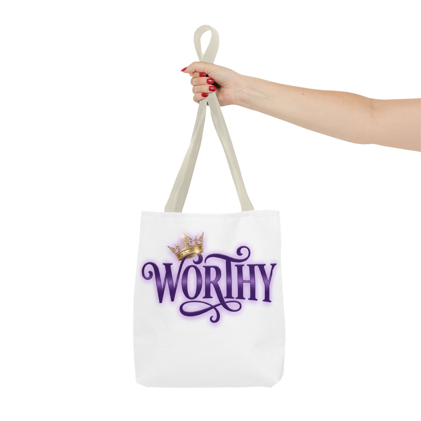 WORTHY Tote Bag with Black Handles