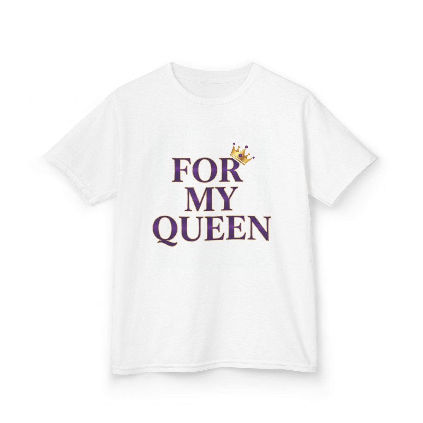Kids 'For My Queen' T‑Shirt — Crown Graphic Tee for Daughters