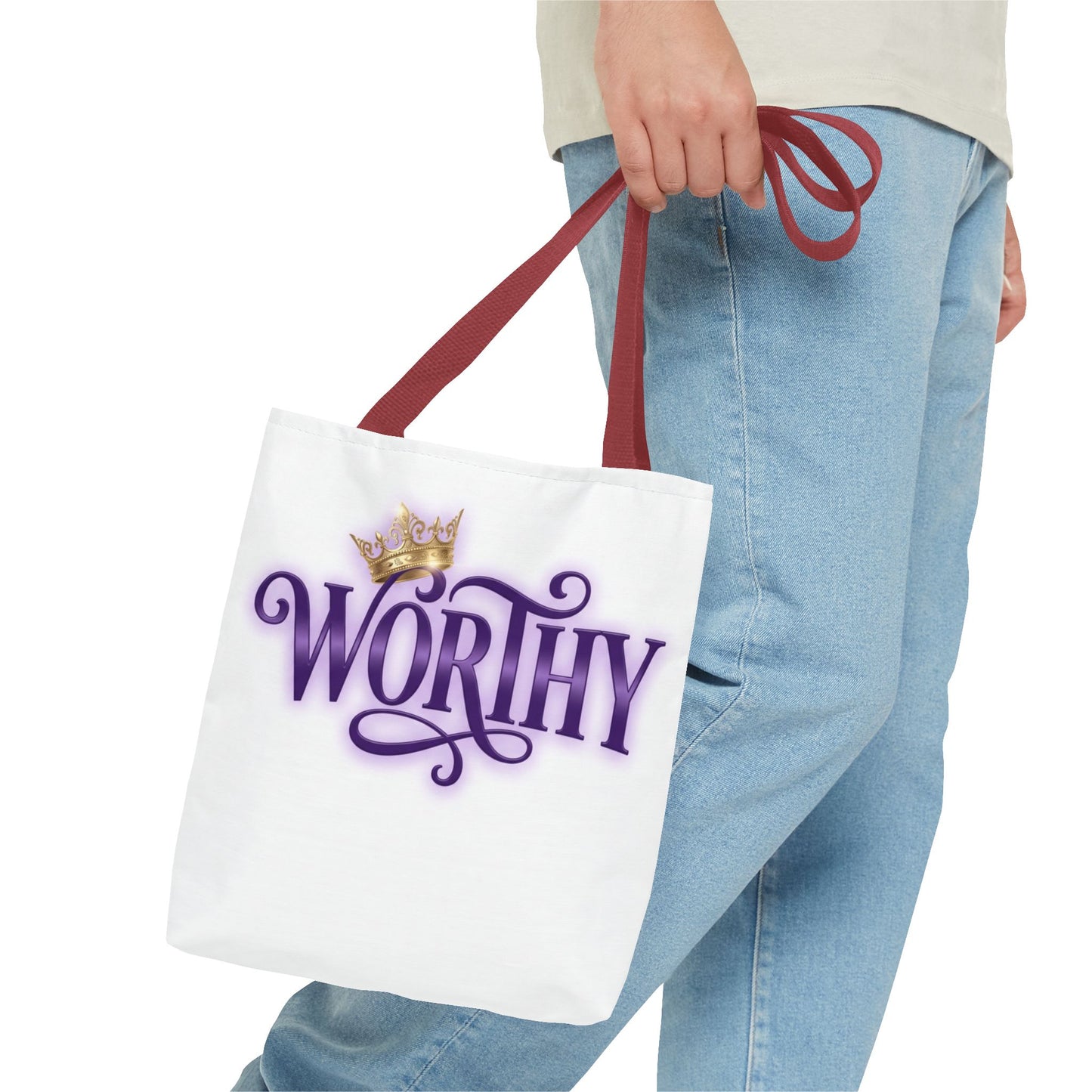 WORTHY Tote Bag with Black Handles