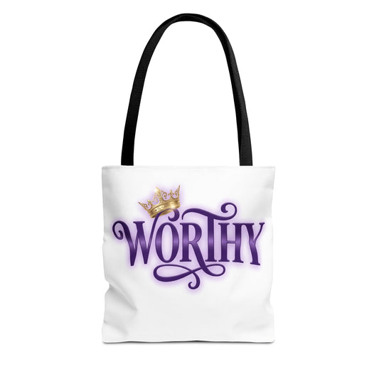 WORTHY Tote Bag with Black Handles